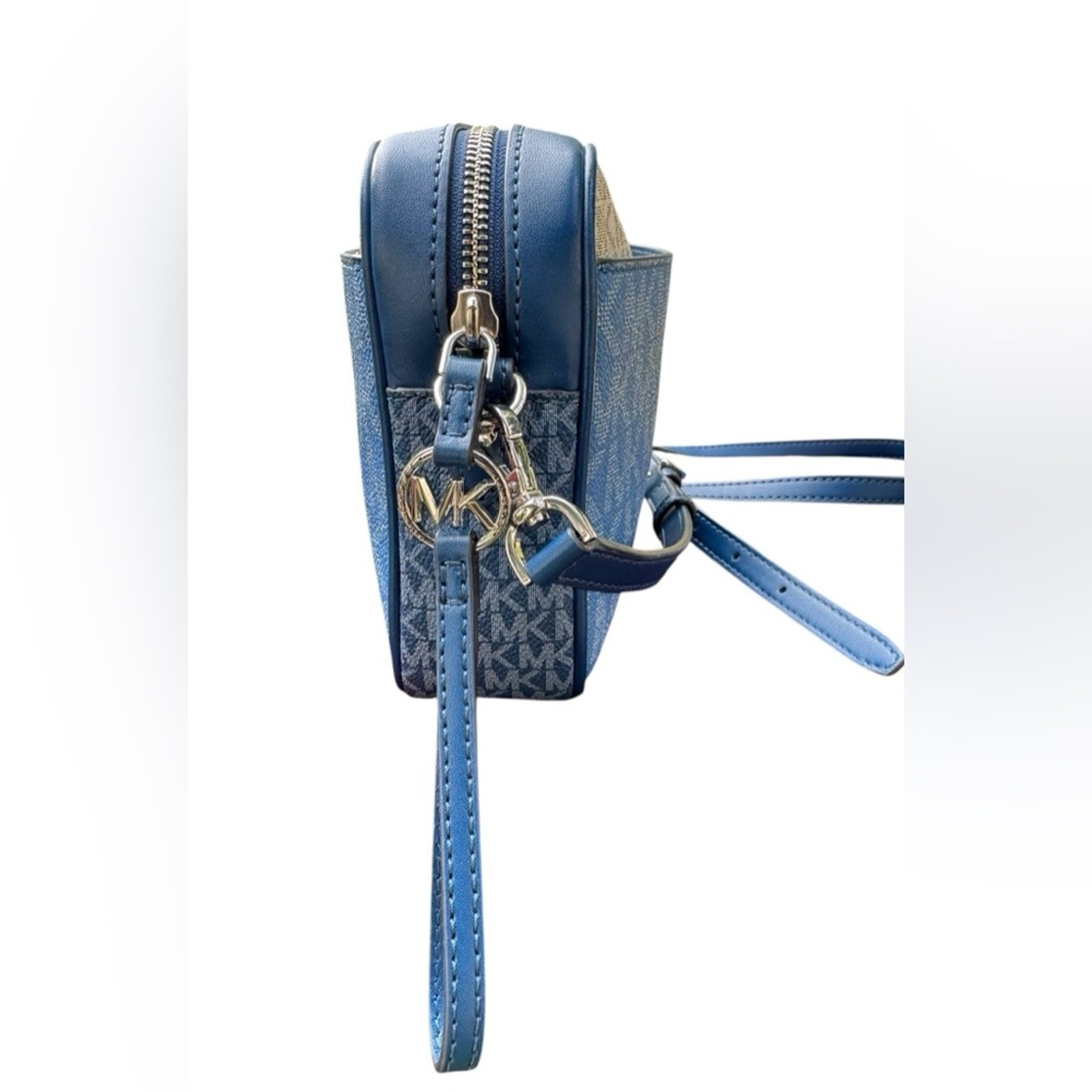 NEW Michael Kors Jet Set Logo-Printed Coated Canvas Camera Bag