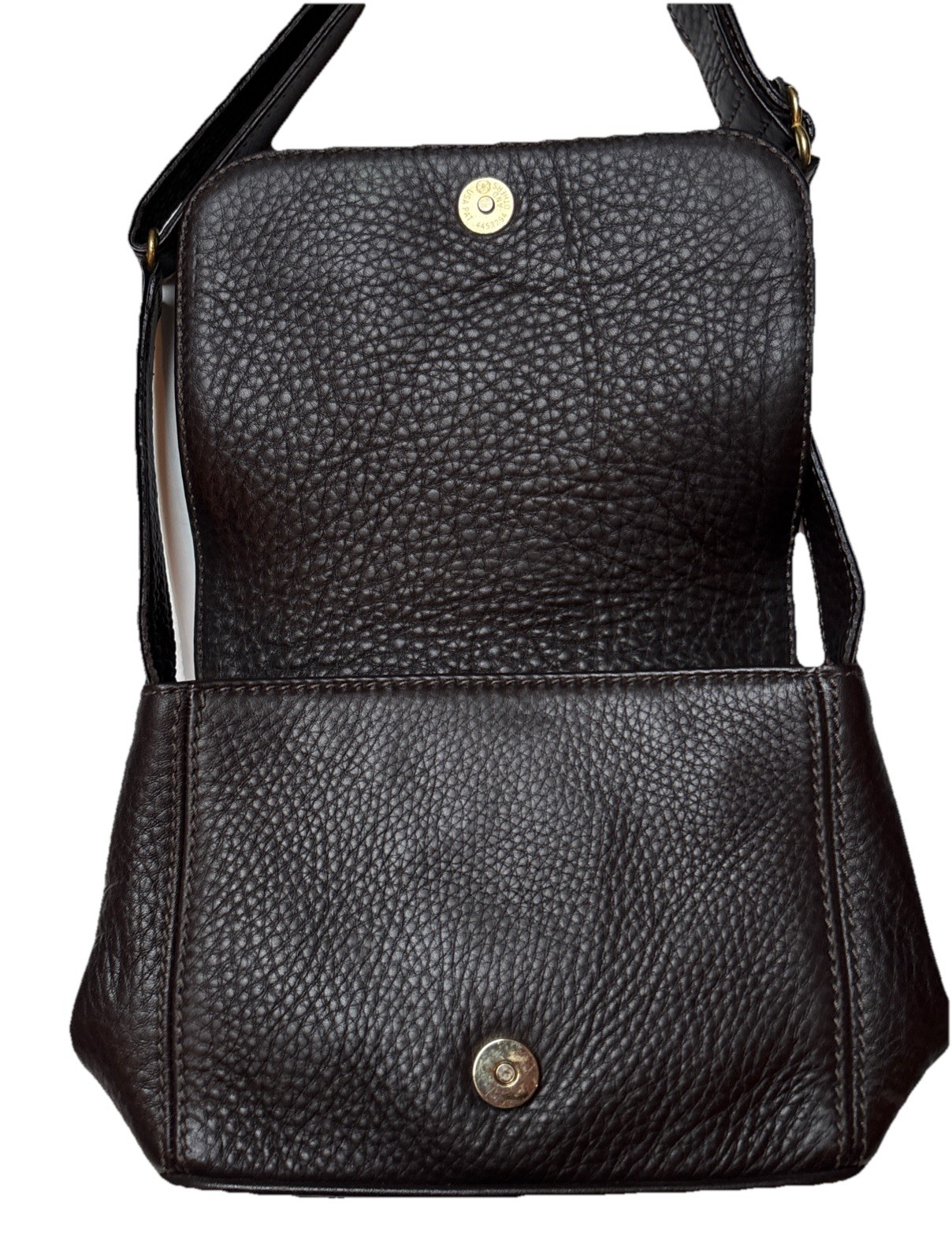 Vtg Coach Crossbody Bag Sonoma Flap Brown Pebbled Leather C7E 492 Made In Italy