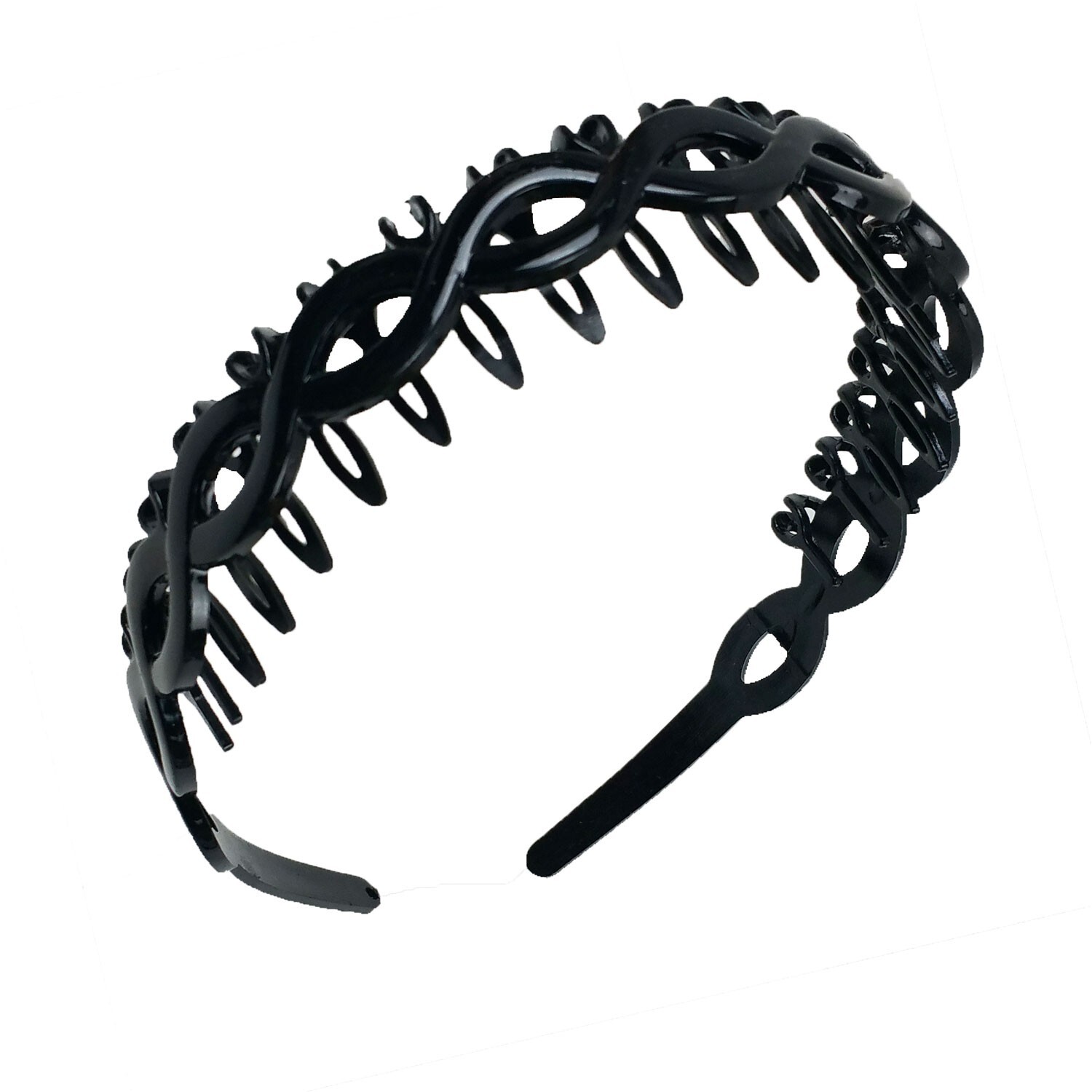 10 PCS Black Plastic Teeth Comb Headband Hairband Ladies Girl Fashion