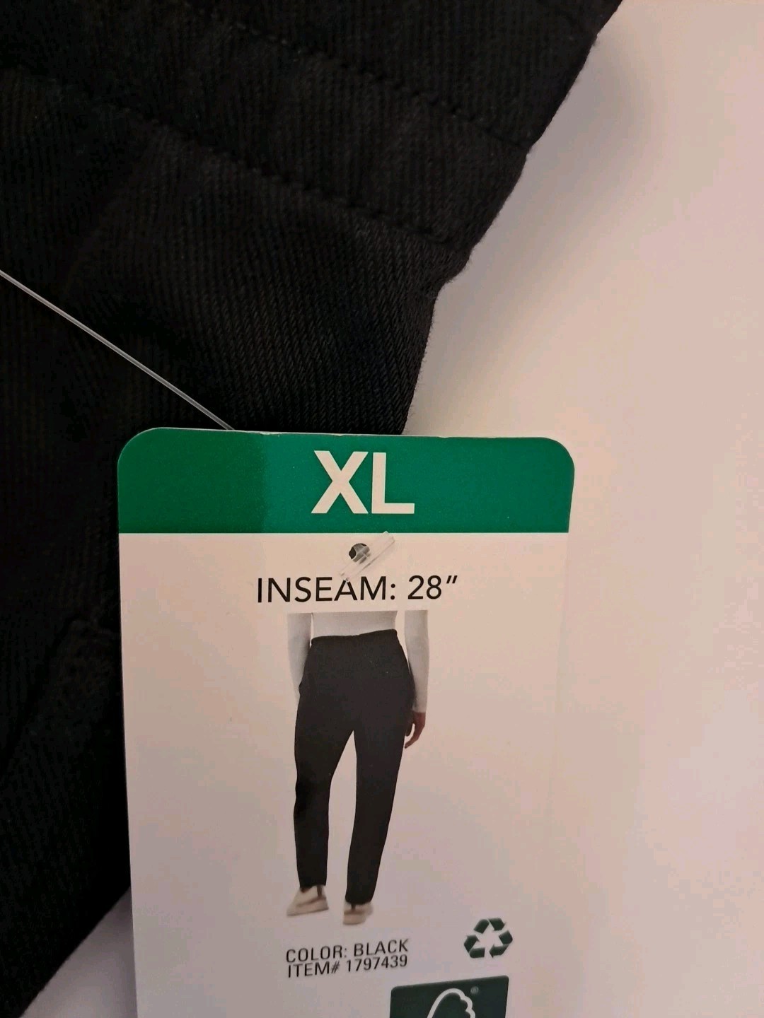 32 Degrees Heat Womens Everyday Wear Pants Sz XL Black Pockets Comfort Stretch