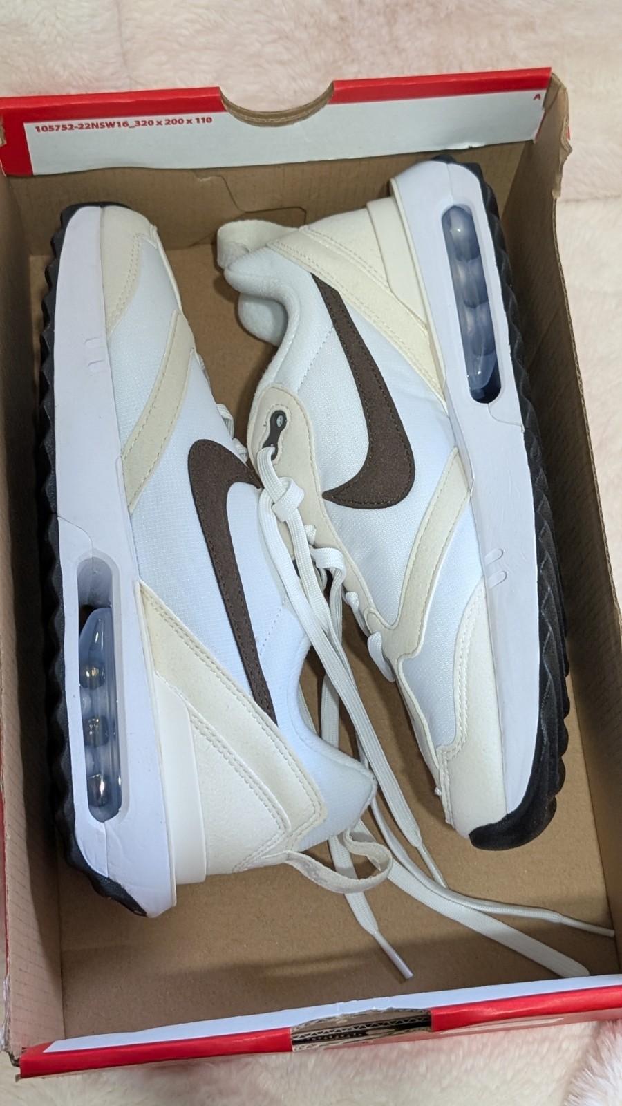 Nike Air Max Dawn White/Baroque Brown Phantom Women’s Size 7 DC4068 Brand New