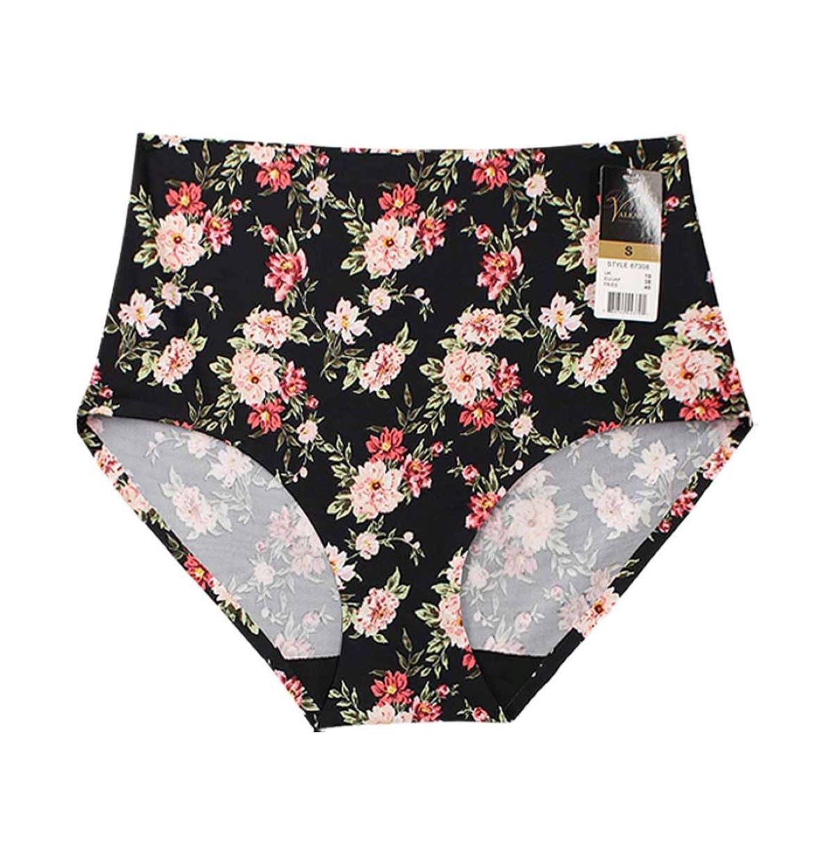 Women High Waist Flower Soft Polyamide Laser Cut No show Seamless Brief Panties