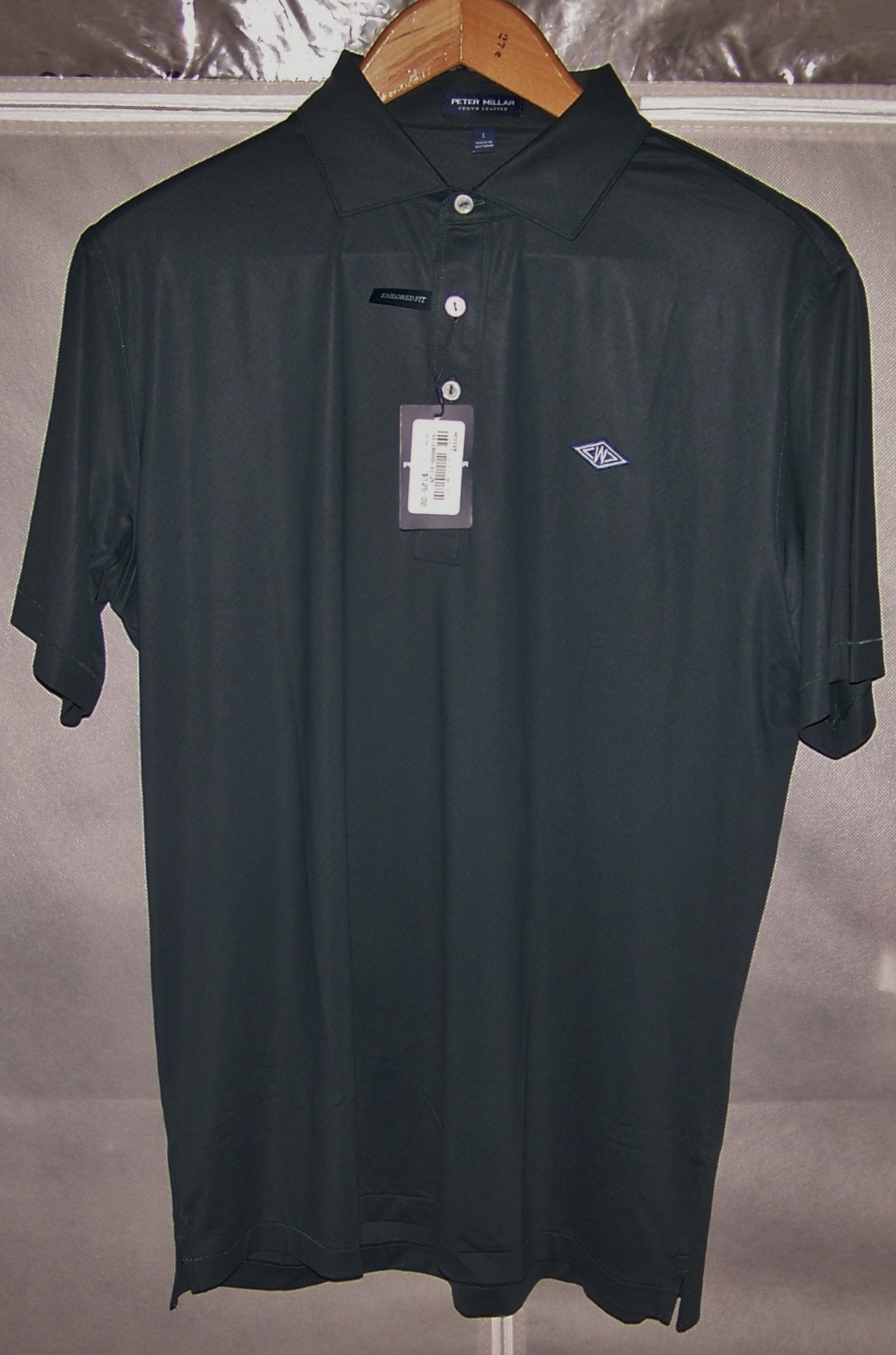 NEW $125 PETER MILLAR CROWN CRAFTED Polo Golf Shirt WESTCHESTER COUNTRY CLUB L