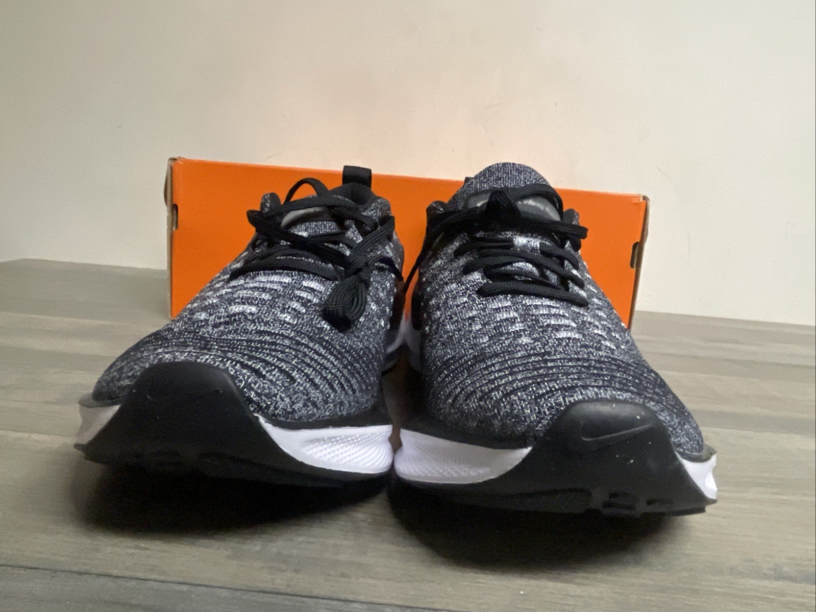 Nike React X Infinity Run 4 Oreo Black Grey White DR2670-003 Women’s Size 7 NEW