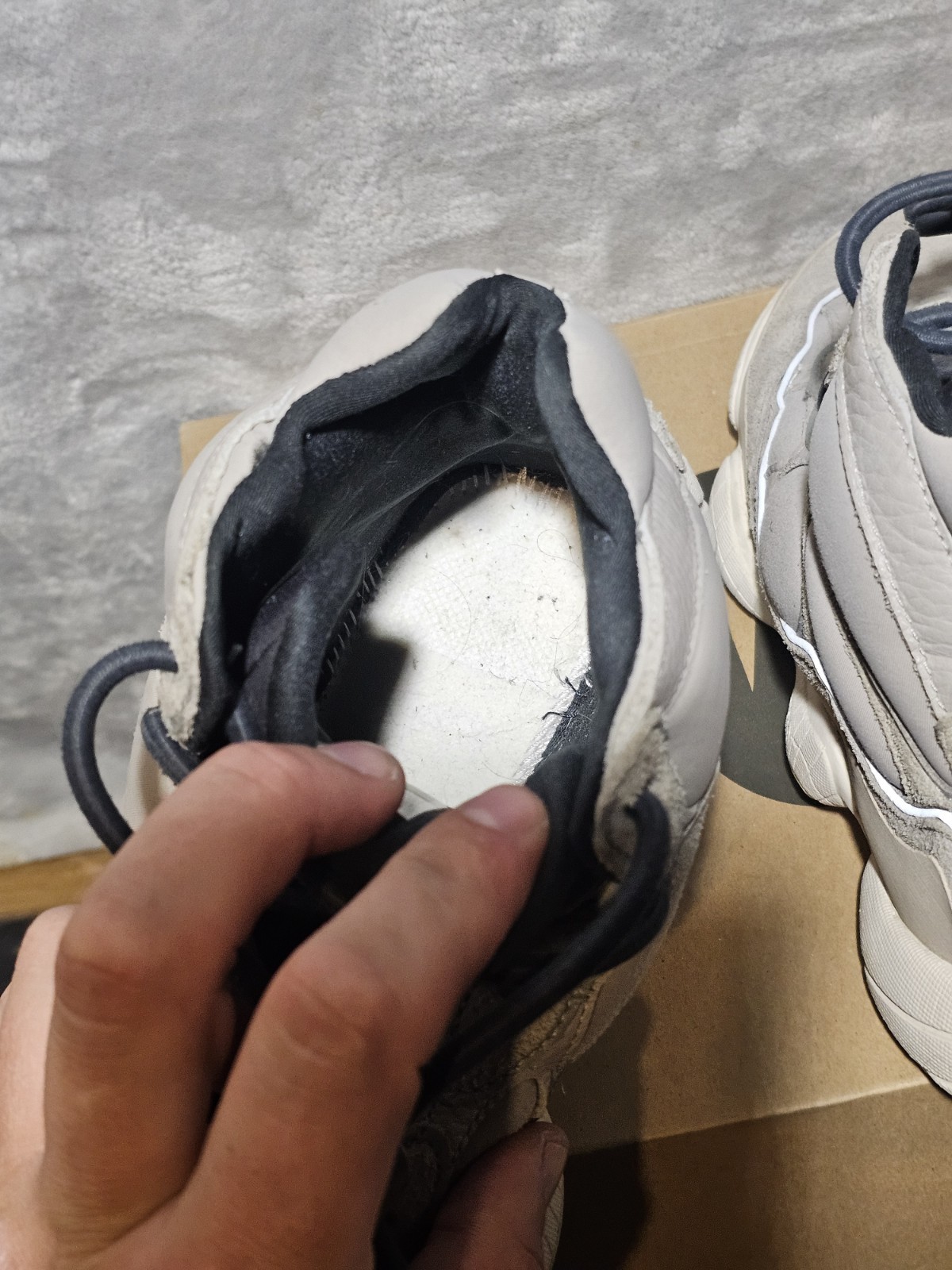 Adidas Yeezy 500 High Mist Stone GV7775 Size 9 Beige Taupe With Box