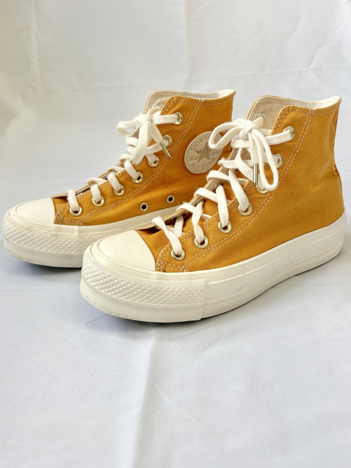 Converse CTAS Lift Hi “Elevated Gold Platform” | Women’s Size 6.5 | Sunflower