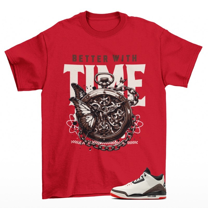 Timeless Sneaker Shirt Red to Match Jordan 3 World’s Best Dad IF4396-103