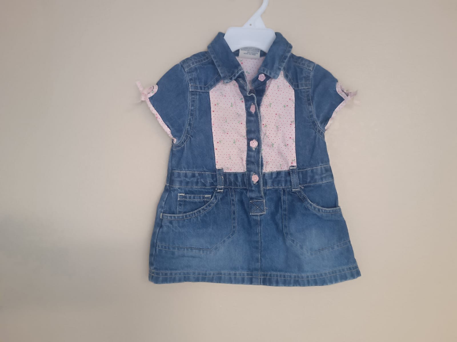 Baby Girl Dress Lot 3pc Picapino, Faded Glory Size 6-9M