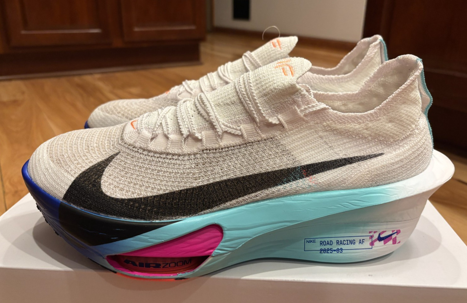 Nike Air Zoom Alphafly Next% 3 White Black Hyper Turquoise FD8311 104 Size 12