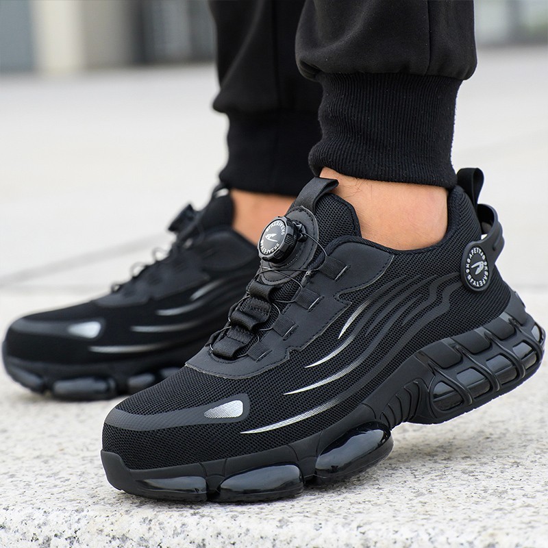 Work Safety Shoes Men Anti-smash Anti-stab Work Shoes Sneakers Steel Toe Shoes