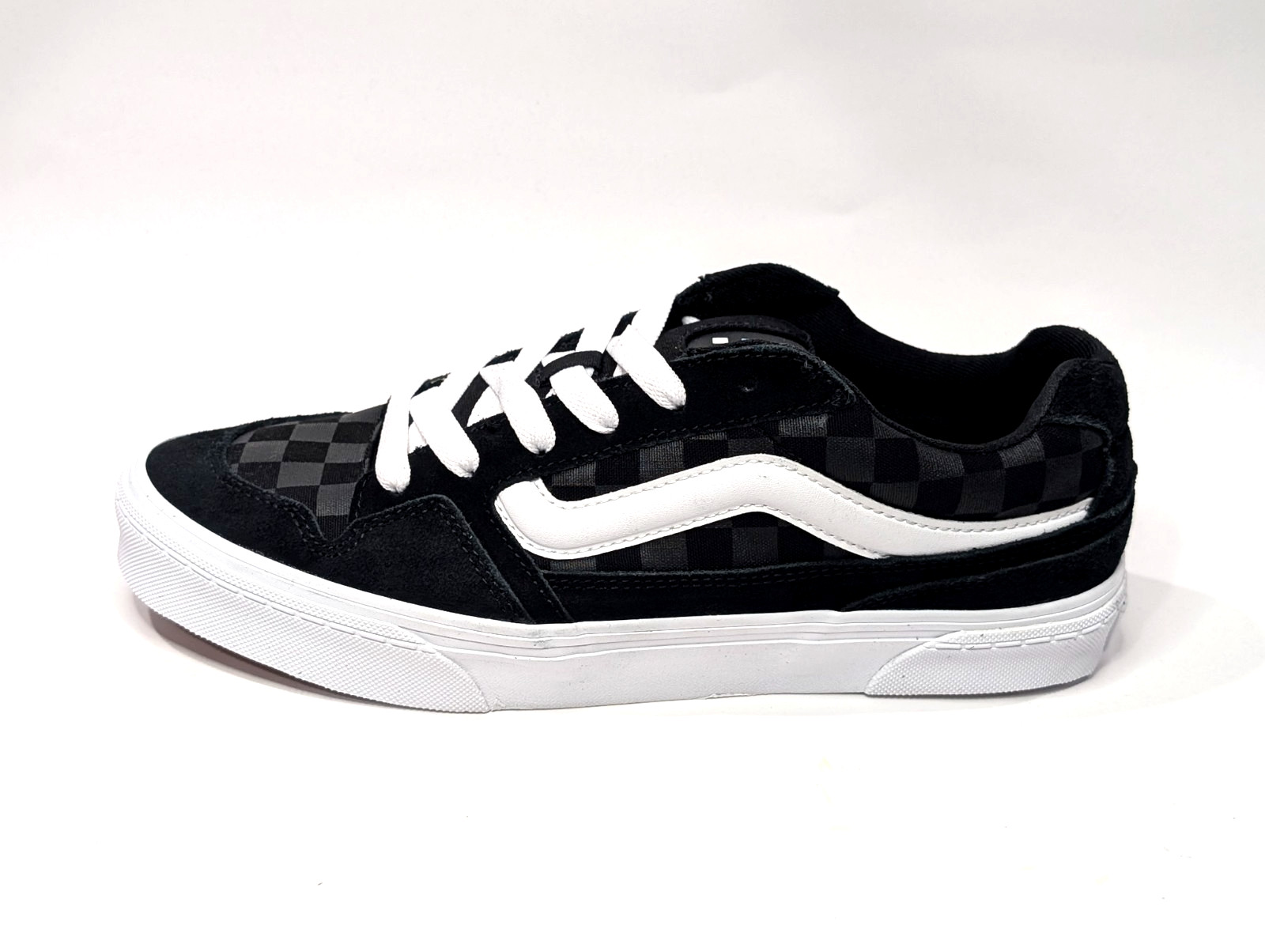 Vans Caldrone Tonal Check Black Suede/Canvas Men’s Sneakers – Assorted Sizes NWB