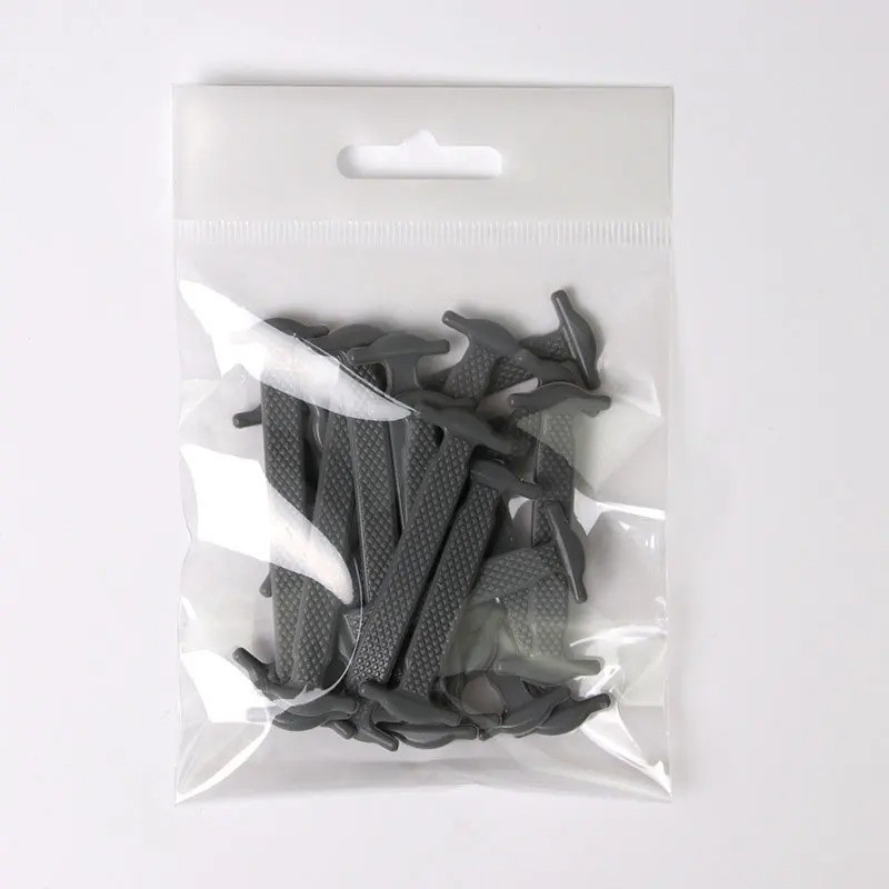 16/12PCS Silicone No Tie Shoelaces Elastic Stretch Shoe Laces for Kids Adults