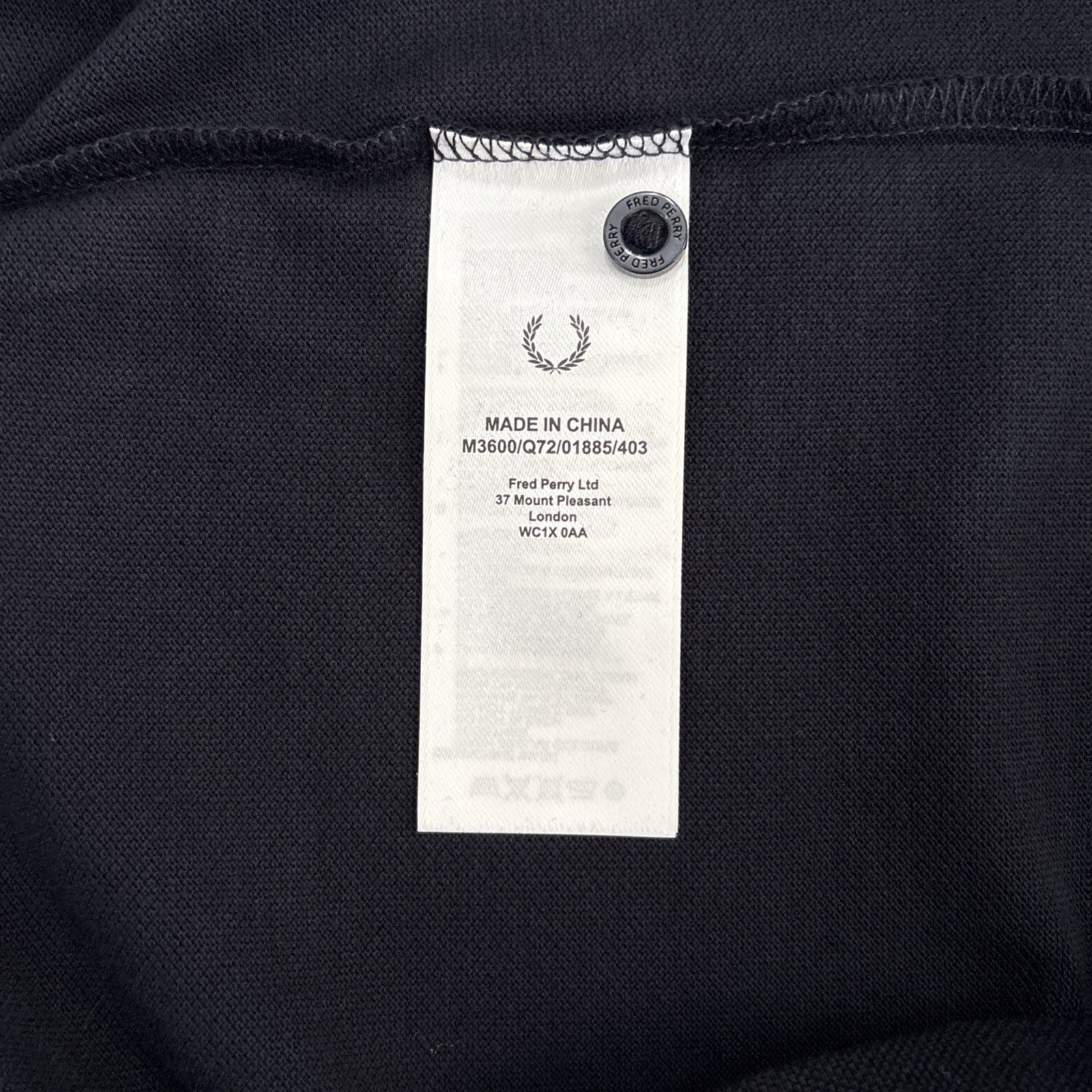 Fred Perry M3600 Mens Medium Twin Tipped Polo Shirt Navy Blue Mod Ska BNWT