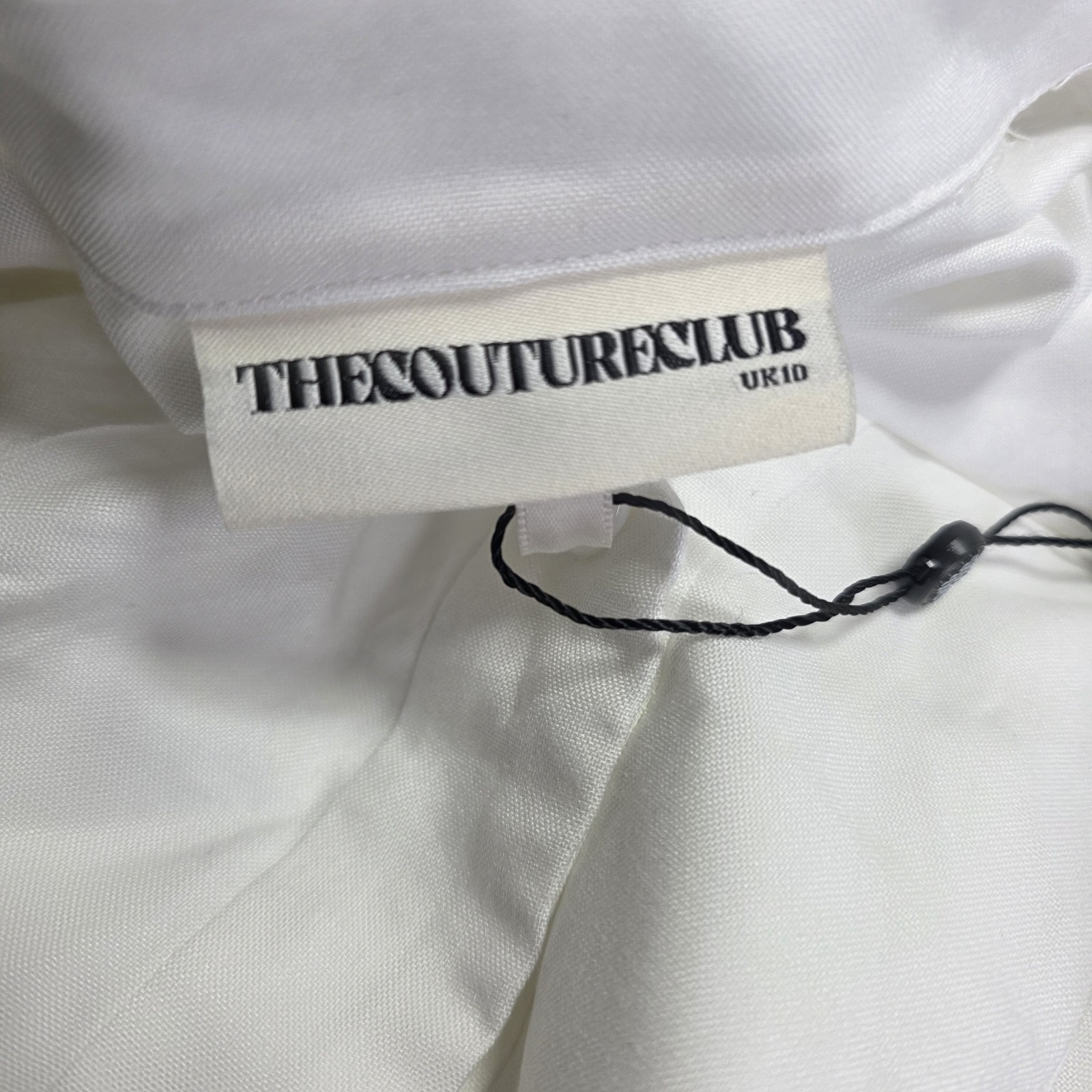The Couture Club White Oversized Organza Shirt Women Size M NWT