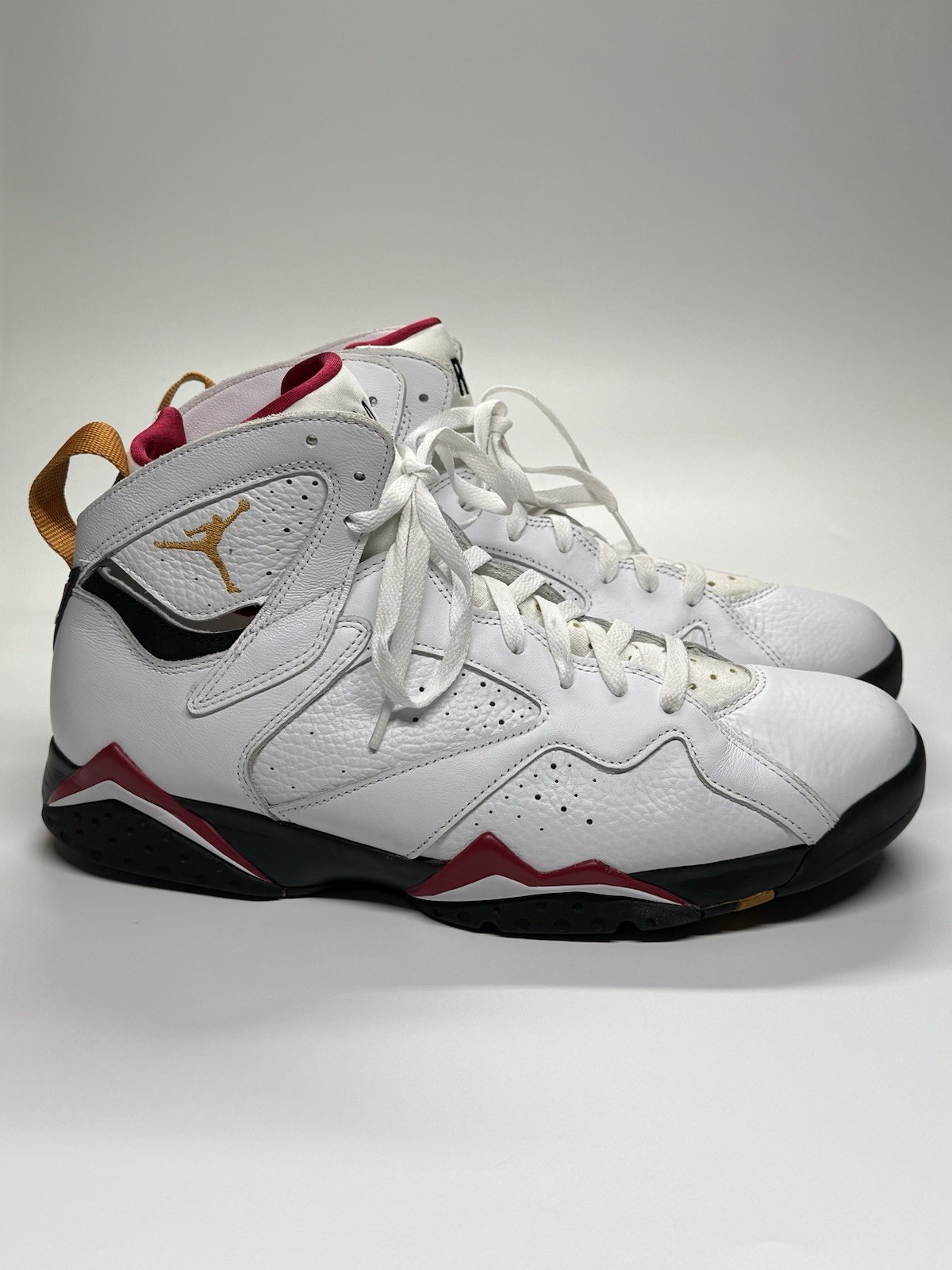 Air Jordan 7 Retro Cardinal 2022 Size 12 White Red Black CU9307-106