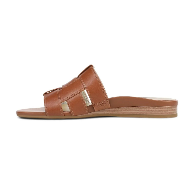 Vionic Glendora Slide Sandal Women’s Leather Orthotic Comfort Arch Support