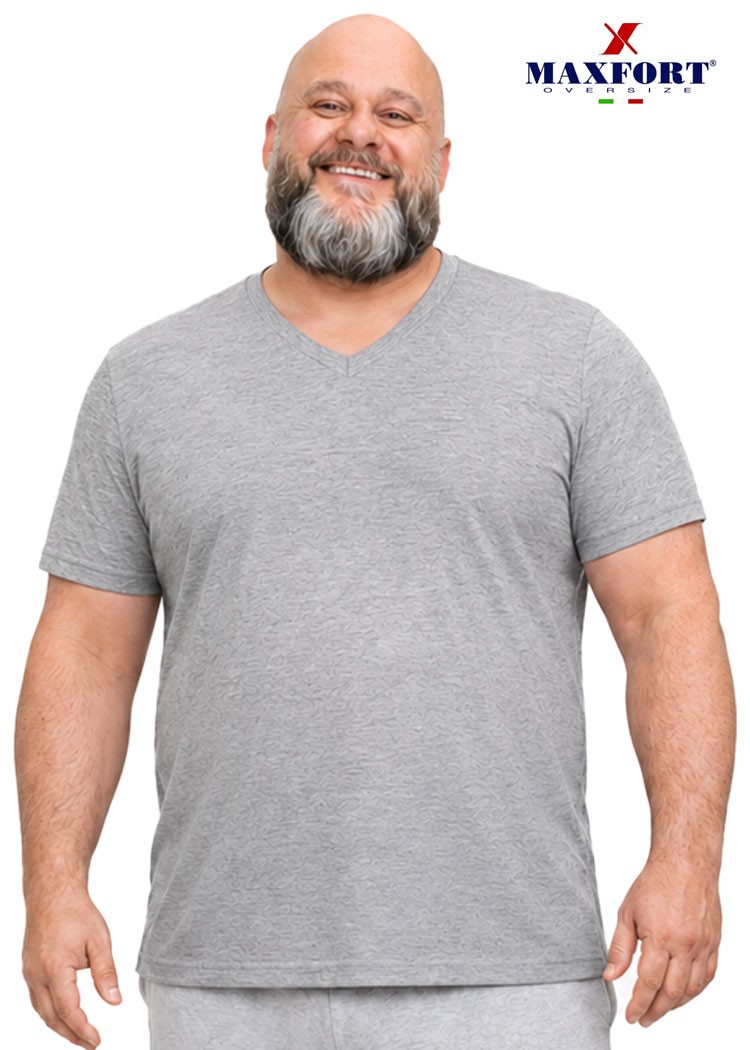men’s underwear PLUS SIZES sweater V-neck cotton t-shirt from 2XL to 10XL Maxfor