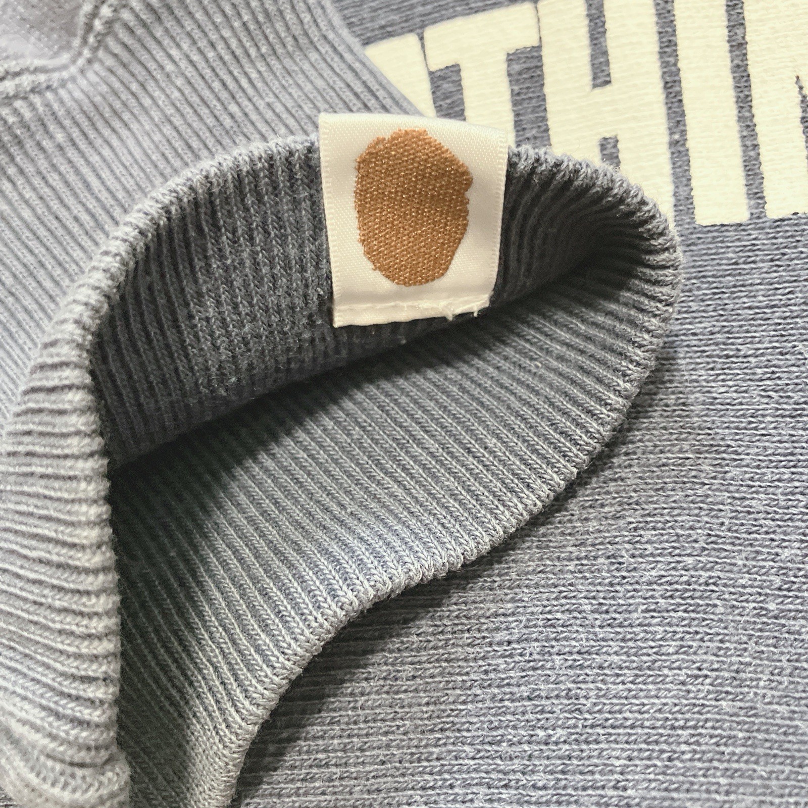 A BATHING APE Champion Reverse Weave Logo Print Sweatshirt Men’s Size XL Japan