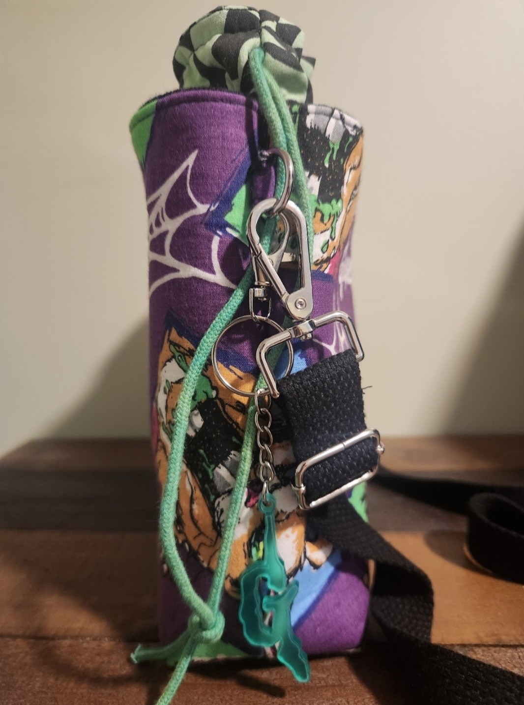 Handmade Goosebumps Drawstring Crossbody Bag