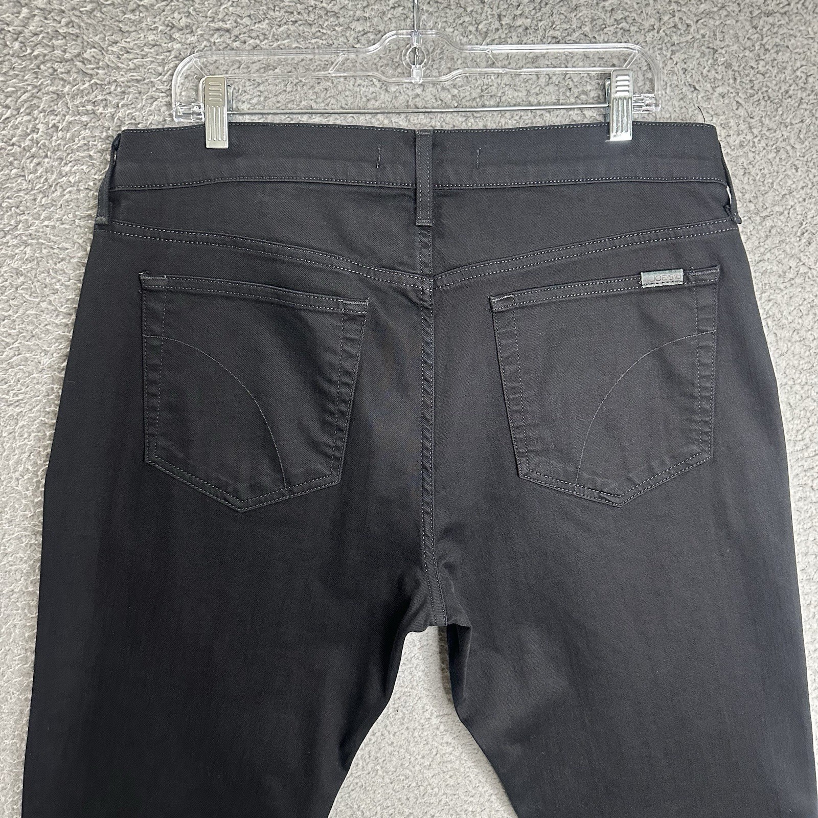 Joe’s Jeans Brixton Black Stretch Jeans Mens 36×30 Straight Slim Fit Dark Wash