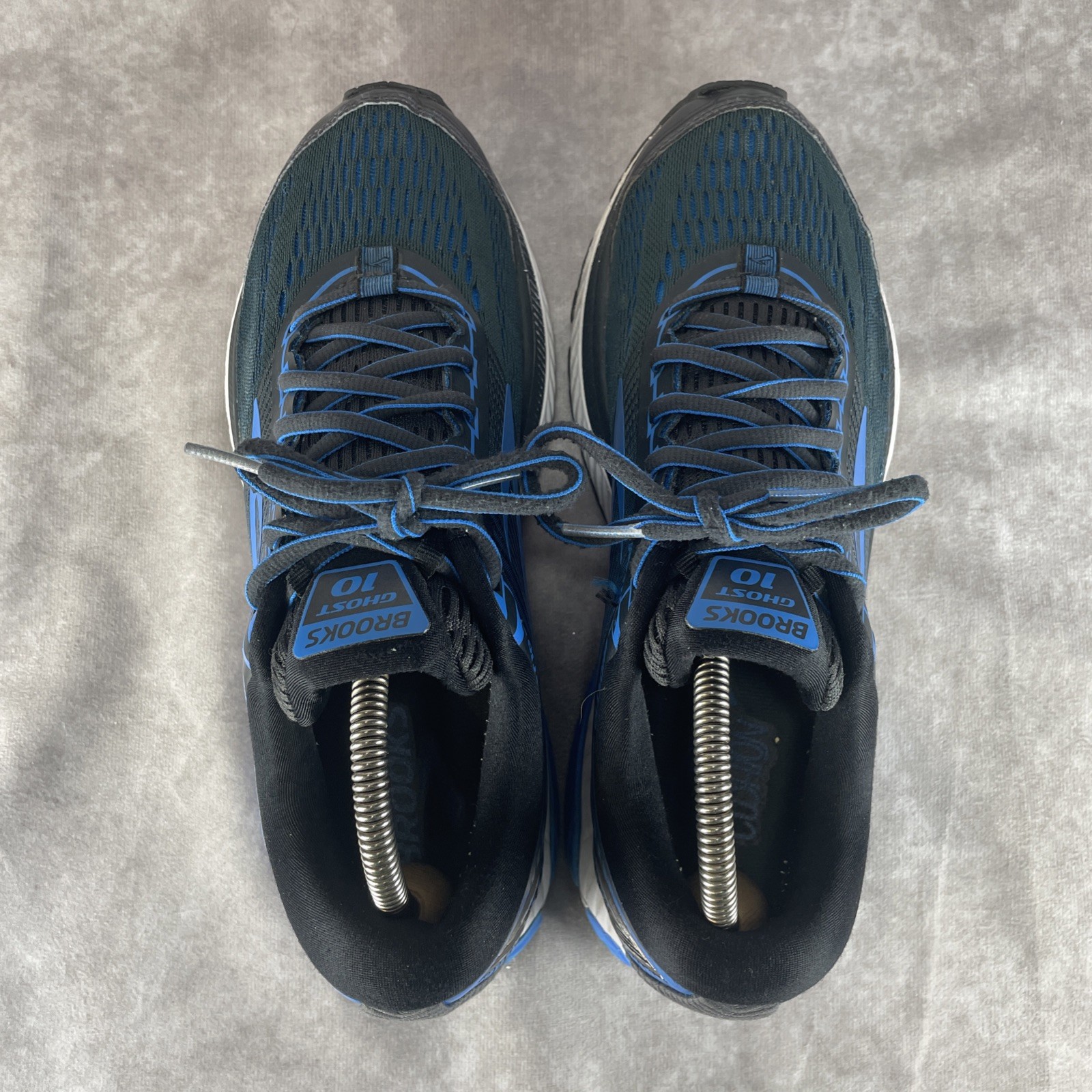 Brooks Mens Ghost 10 Black/Blue Running Shoes (1102571D056), Size: 9 #JJ17+13