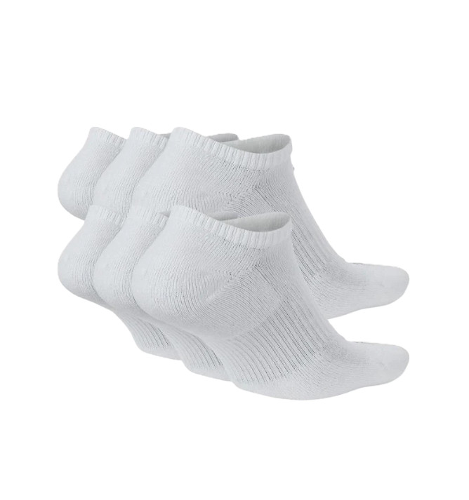 Nike Everyday Plus Cushioned Training No-Show Socks White SX6898-100 j