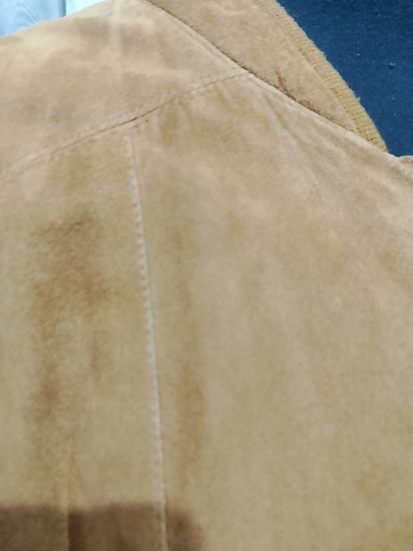 Women American Vintage Jacket Orange Suede 38 / M