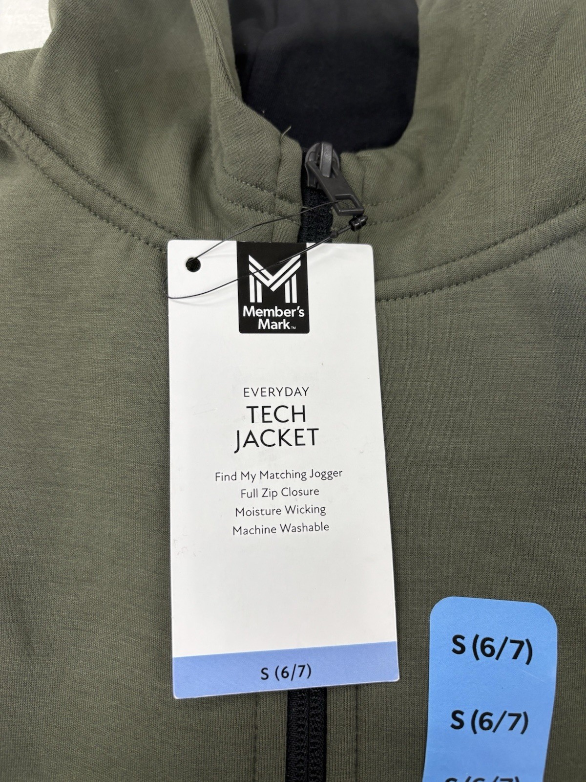 Member’s Mark Boys Midnight Green Stretchy Full-Zip Everyday Tech Jacket Choose