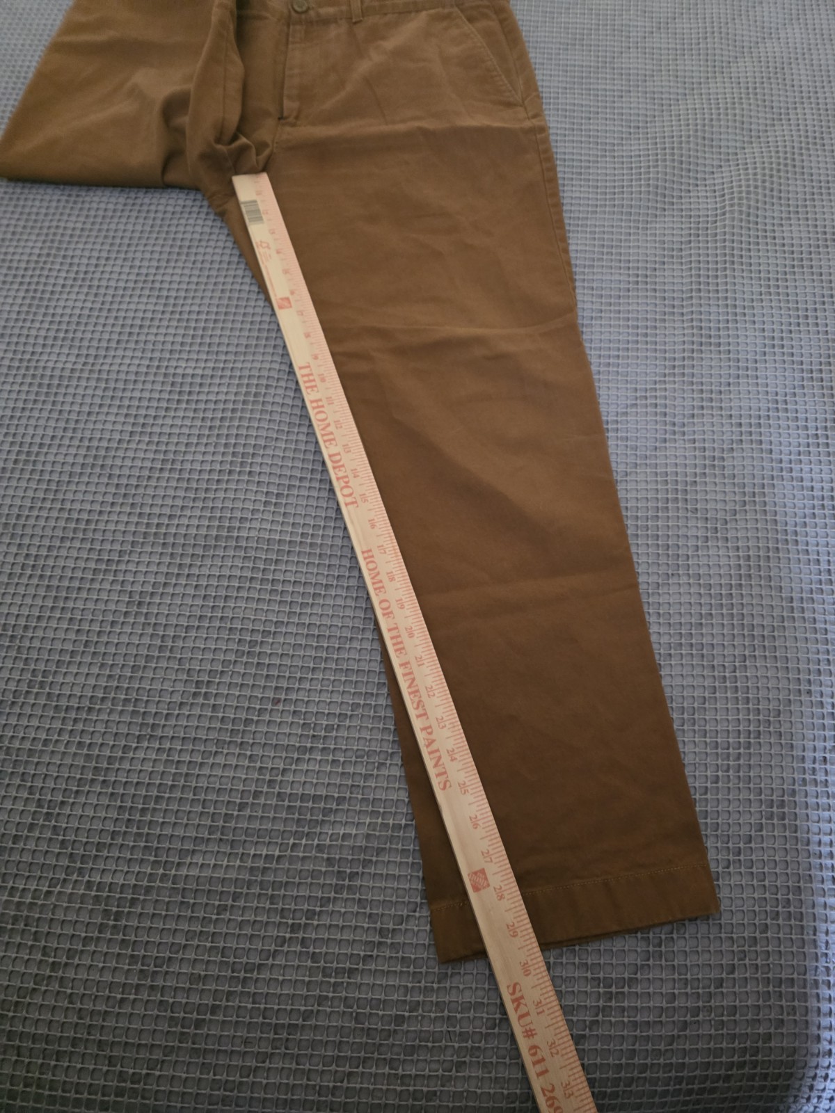 J Crew Men The Sutton Flat Front Chino Golf Pants Brown 36×30