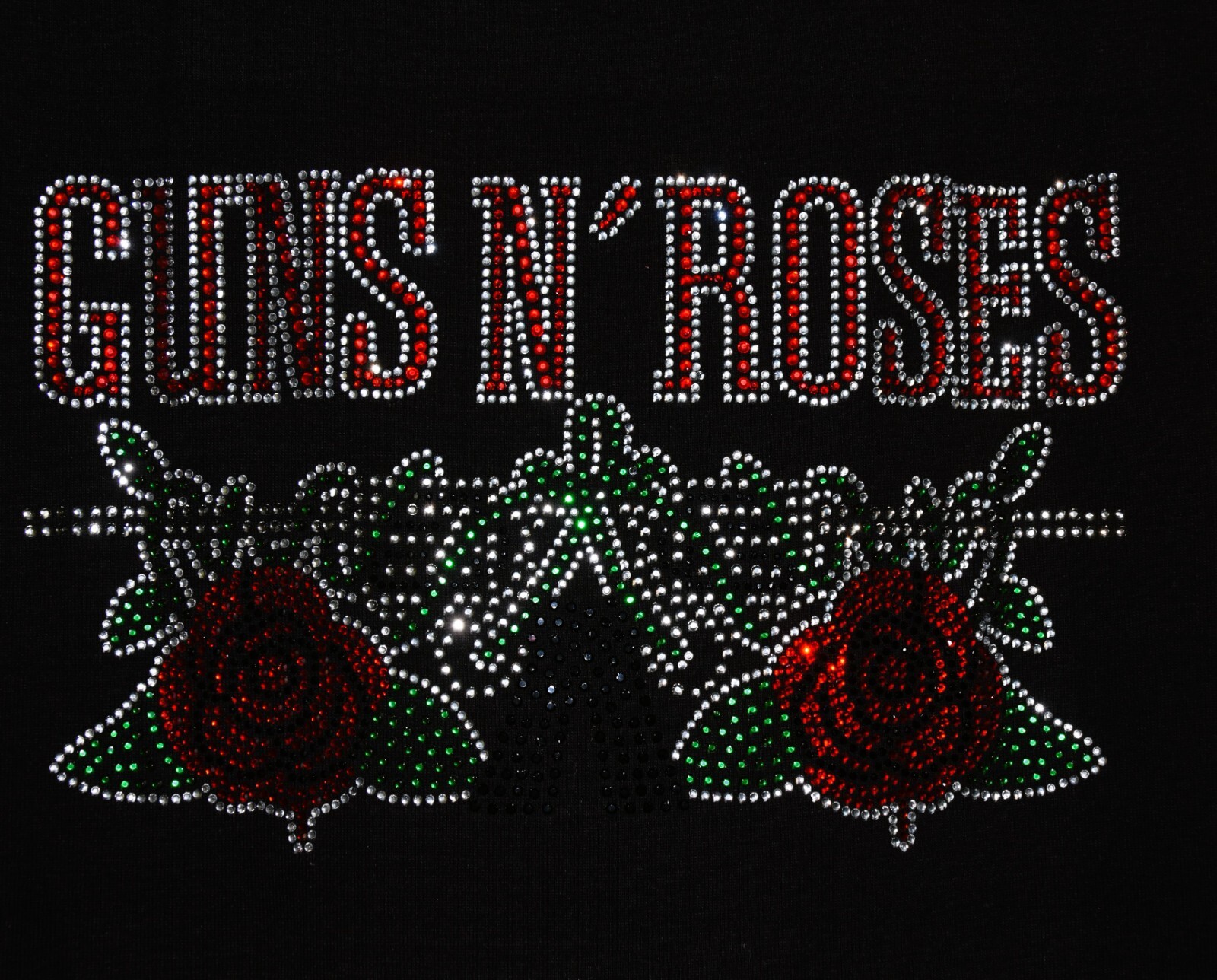 Guns N Roses rhinestone bling shirt or tank XS S M L XL XXL 1X 2X 3X 4X 5X roses