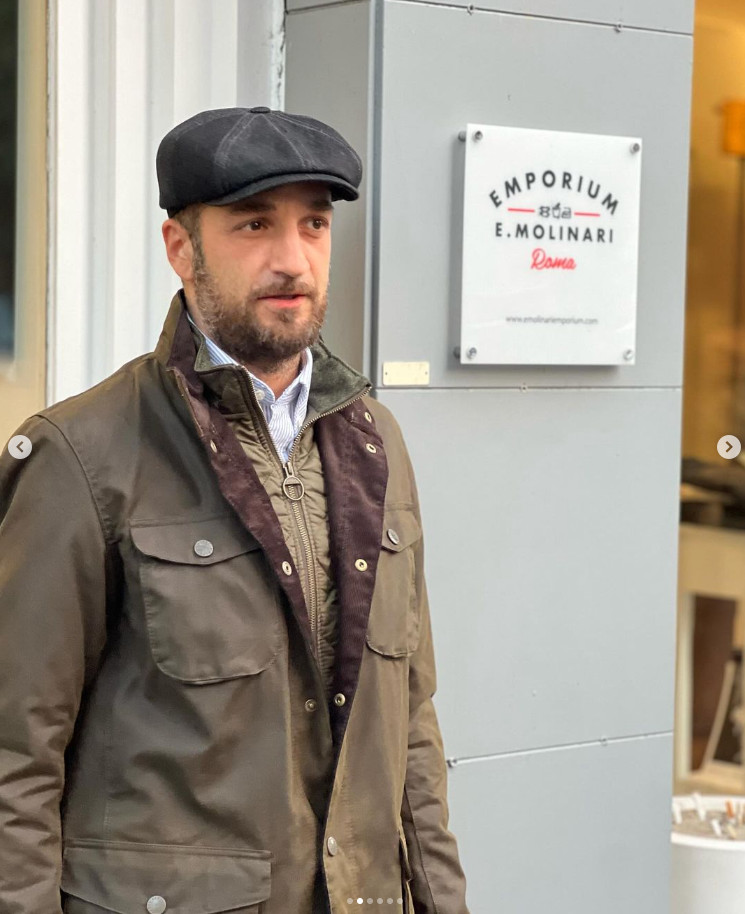BARBOUR Ogston Wax Jacket w/ Elbow Patches Olive MSRP$540 Rugged Sophistication