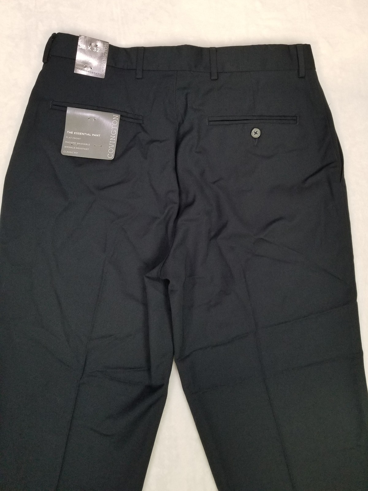 Covington The Essential Pant Men’s Dark Navy Flat Front Dress Pants Size 32×32 N