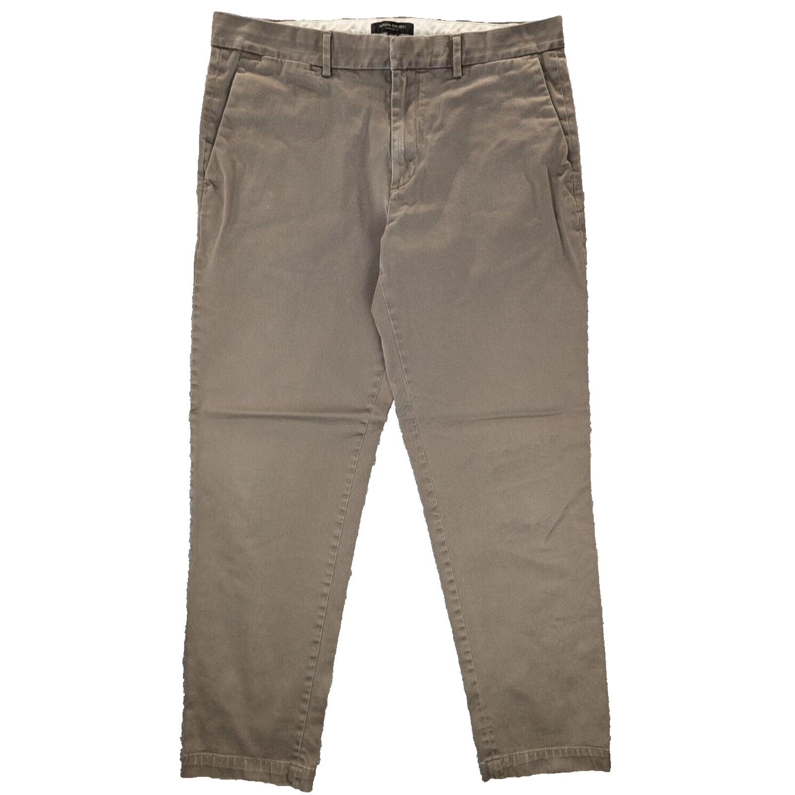 Banana Republic Pants Mens 35×32 Beige Chino Tapered Fit Cotton Business Casual