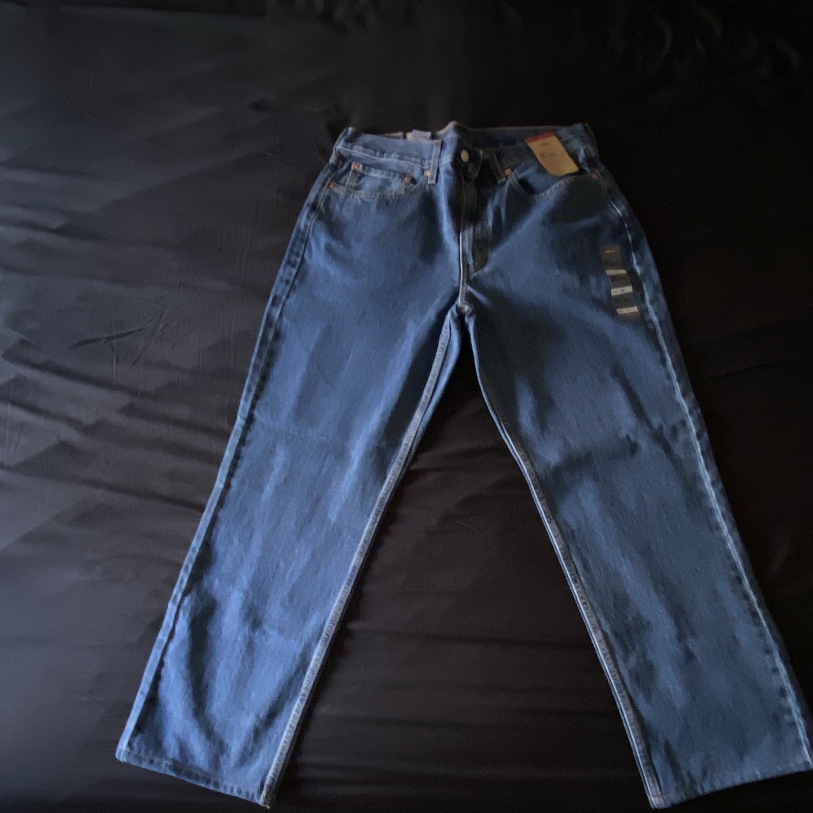 Levi’s 500 Series 550 Relaxed Fit Blue Denim Straight Jeans Men’s 5-Pocket