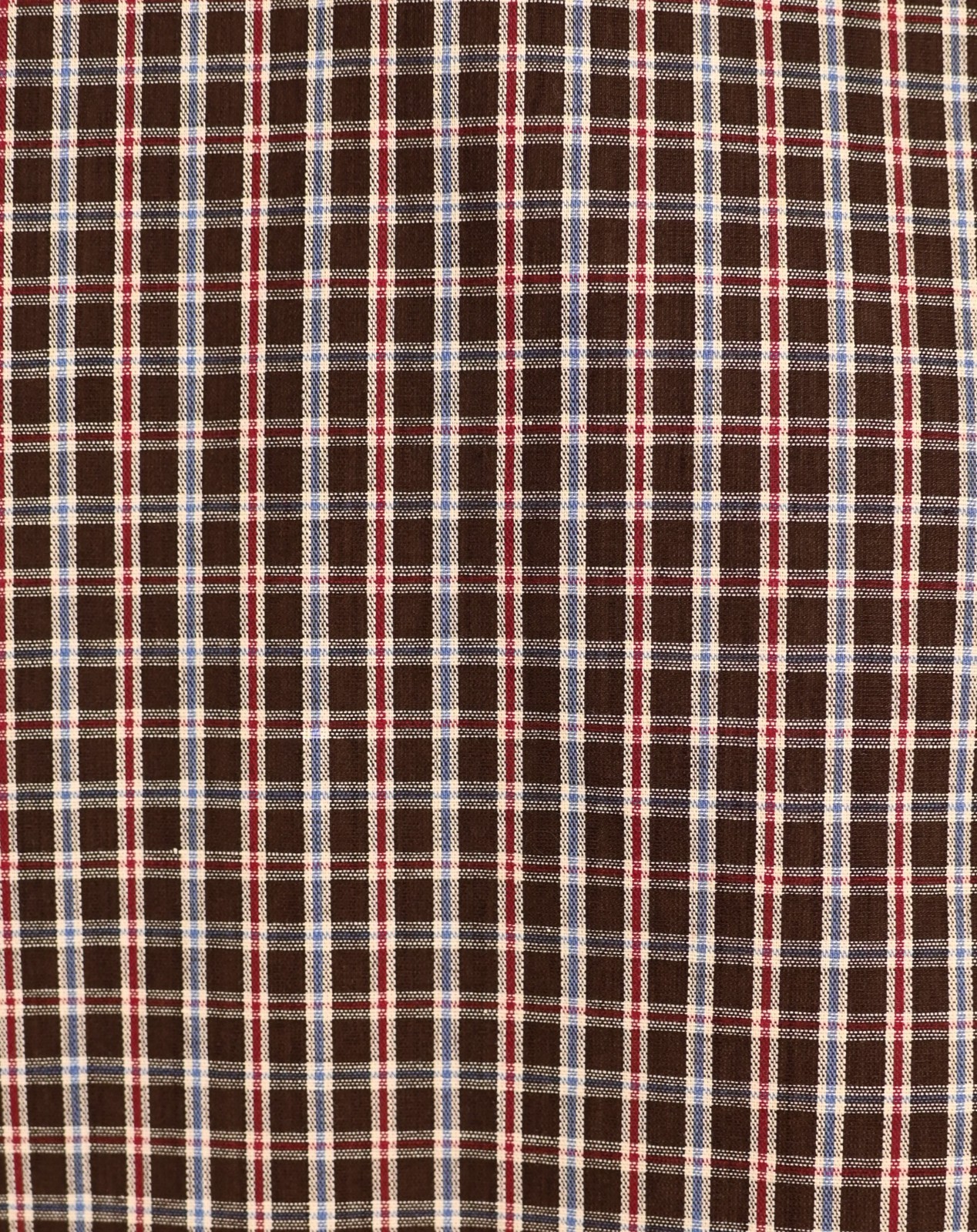 Vintage 80s/90s Brown & Red Plaid PANHANDLE SLIM Western Long Sleeve Shirt