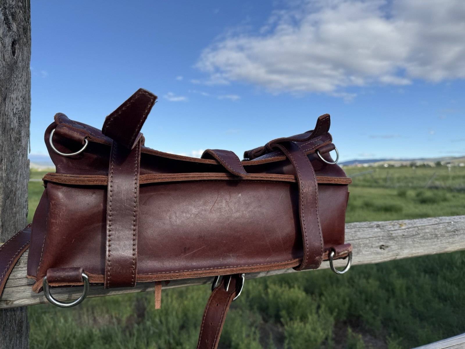 Saddleback Leather Classic Large Briefcase Chestnut RARE Shoulder Bag with Strap