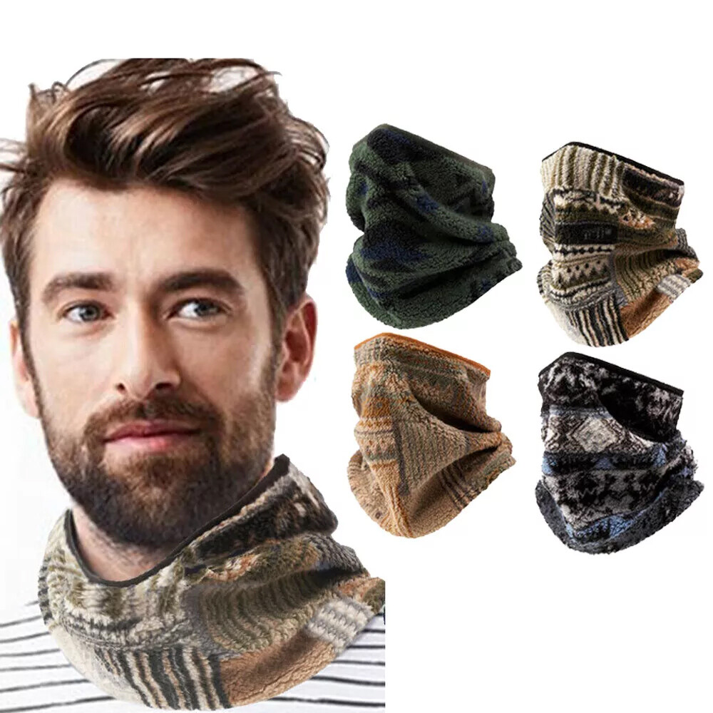 Men’s Neck Gaiter Warmer Fleece Ski Mask Cover Hunting Mask Winter Cold Weather