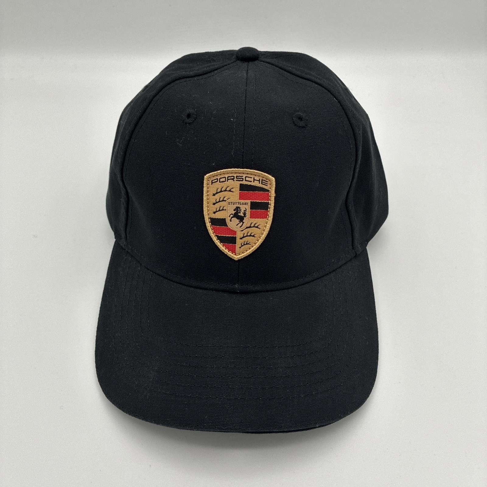 New Porsche Driver’s Selection Crest Hat Baseball Cap Black Strapback