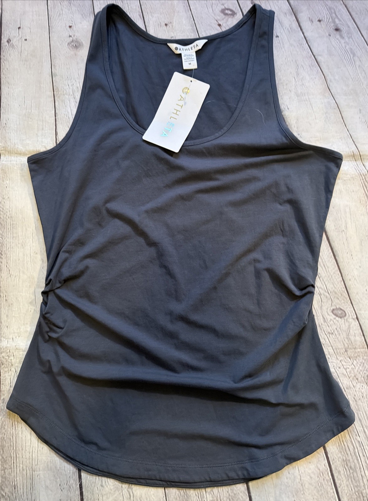 Athleta Outbound Scoop Neck Tank Women’s Medium Dark Gray NWT Activewear