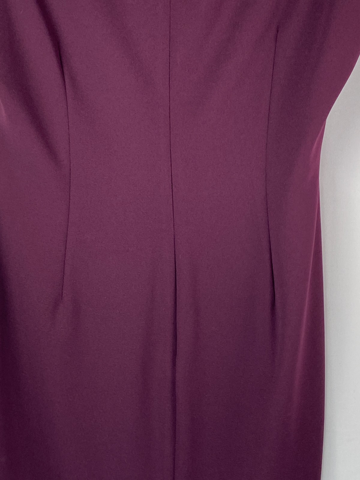 NWT Calvin Klien Ruched Front Sz 12 Sleeveless Sheath Dress Dark Purple Career