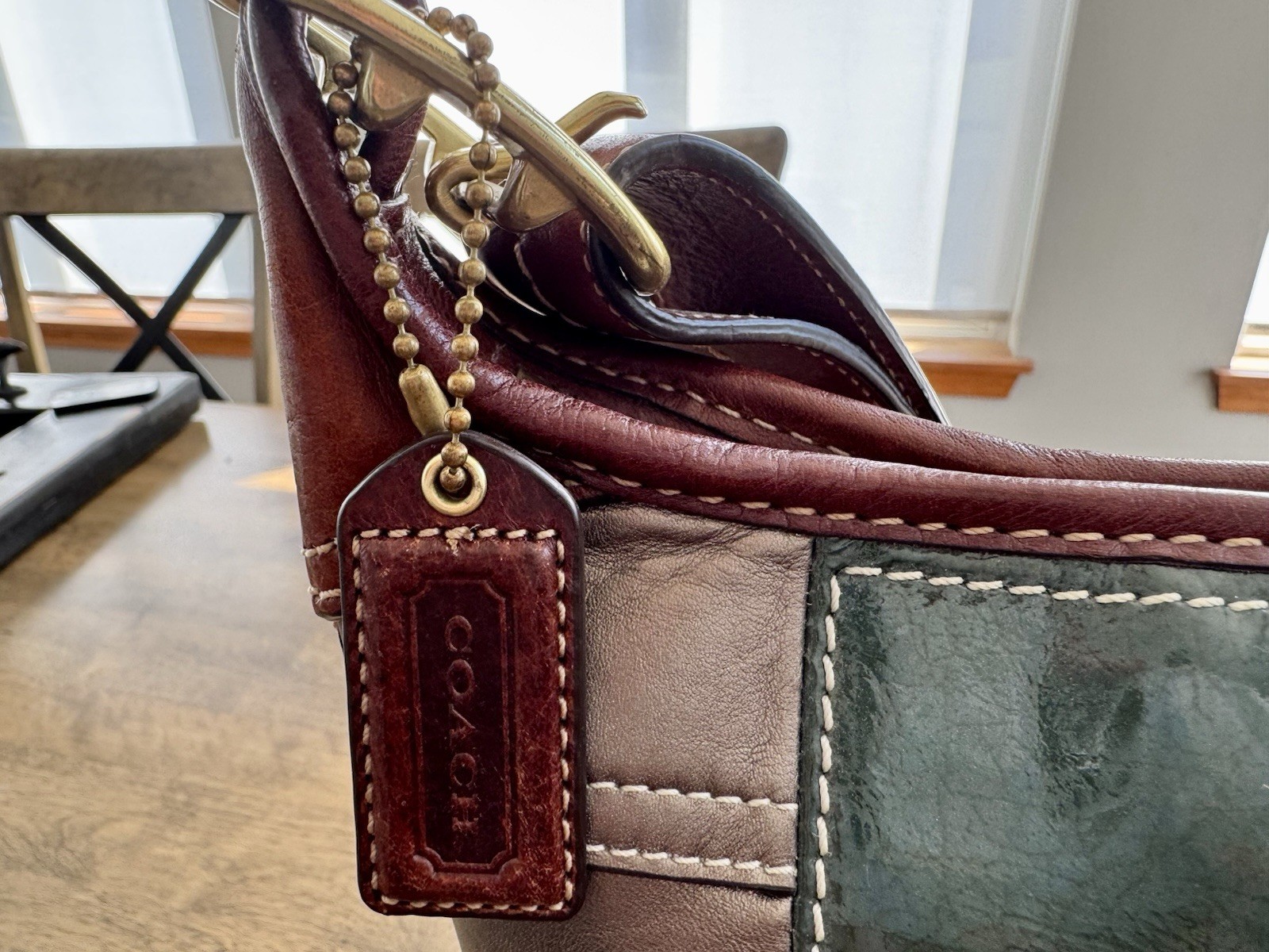 Coach Bleecker Holiday Patchwork Hobo/Shoulder Bag