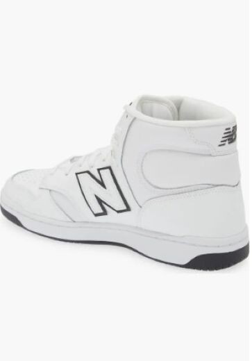 NEW BALANCE 480 SIZE 10 TO 15 MENS WHITE ORANGE BLACK HIGH TOP SNEAKER