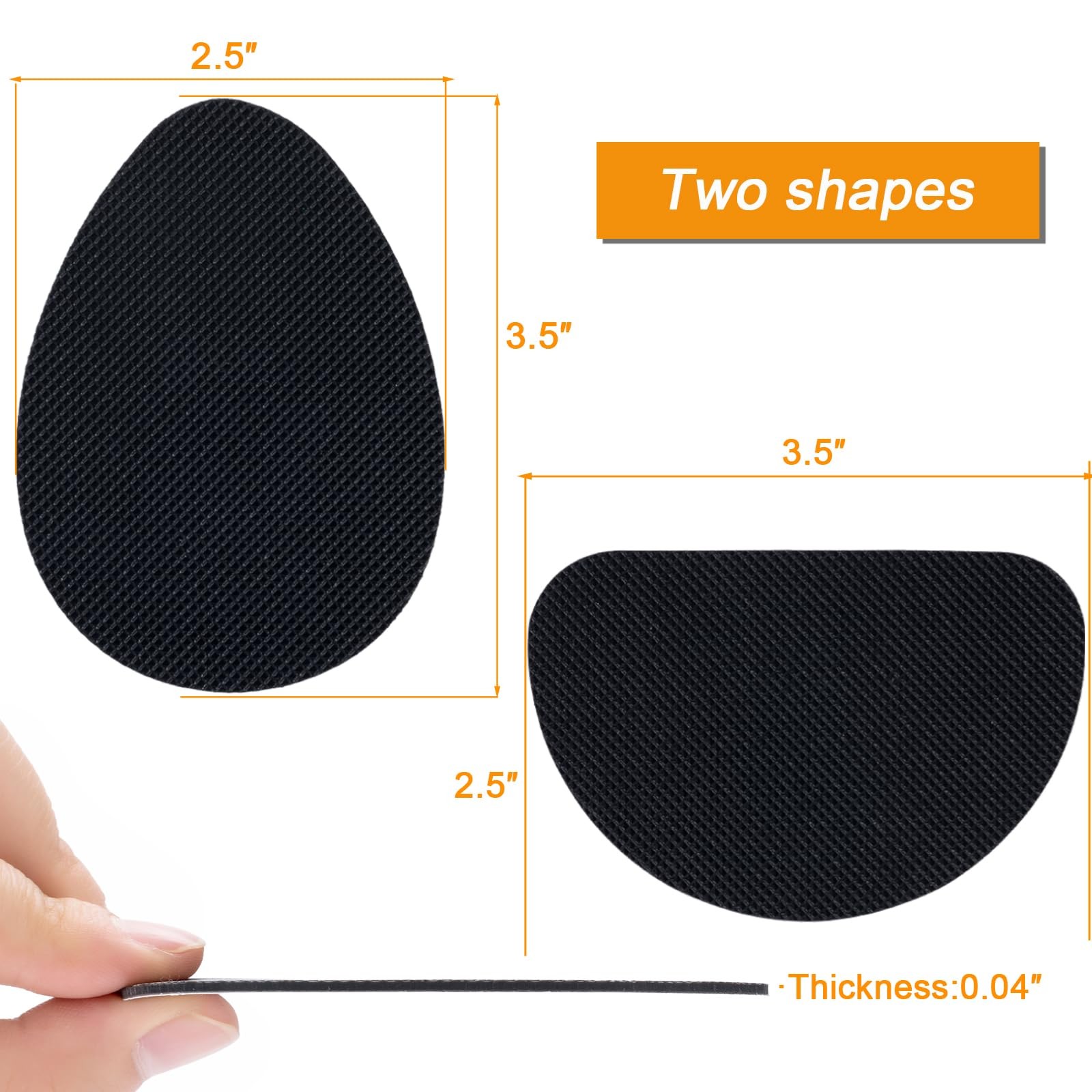3Pairs Non-Slip Shoe Pads Self Adhesive Sole Protector for Bottom of Shoes Heels