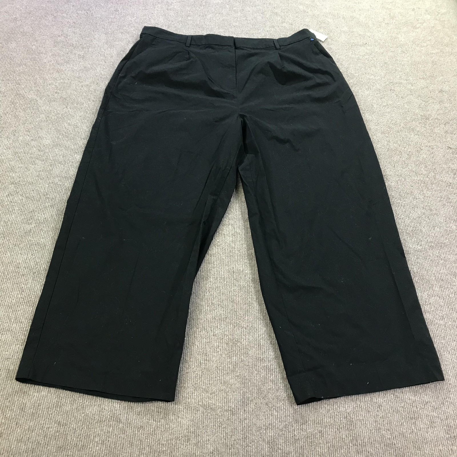 Old Navy Pants Womens 22 Black Extra High Rise Wide Leg Dress Adjustable Waist