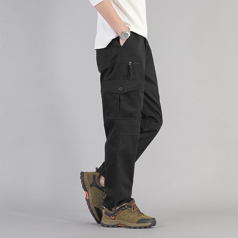 Men’s Waterproof Tactical Cargo Pants Multi-Pocket Hiking Outdoor Work Trousers