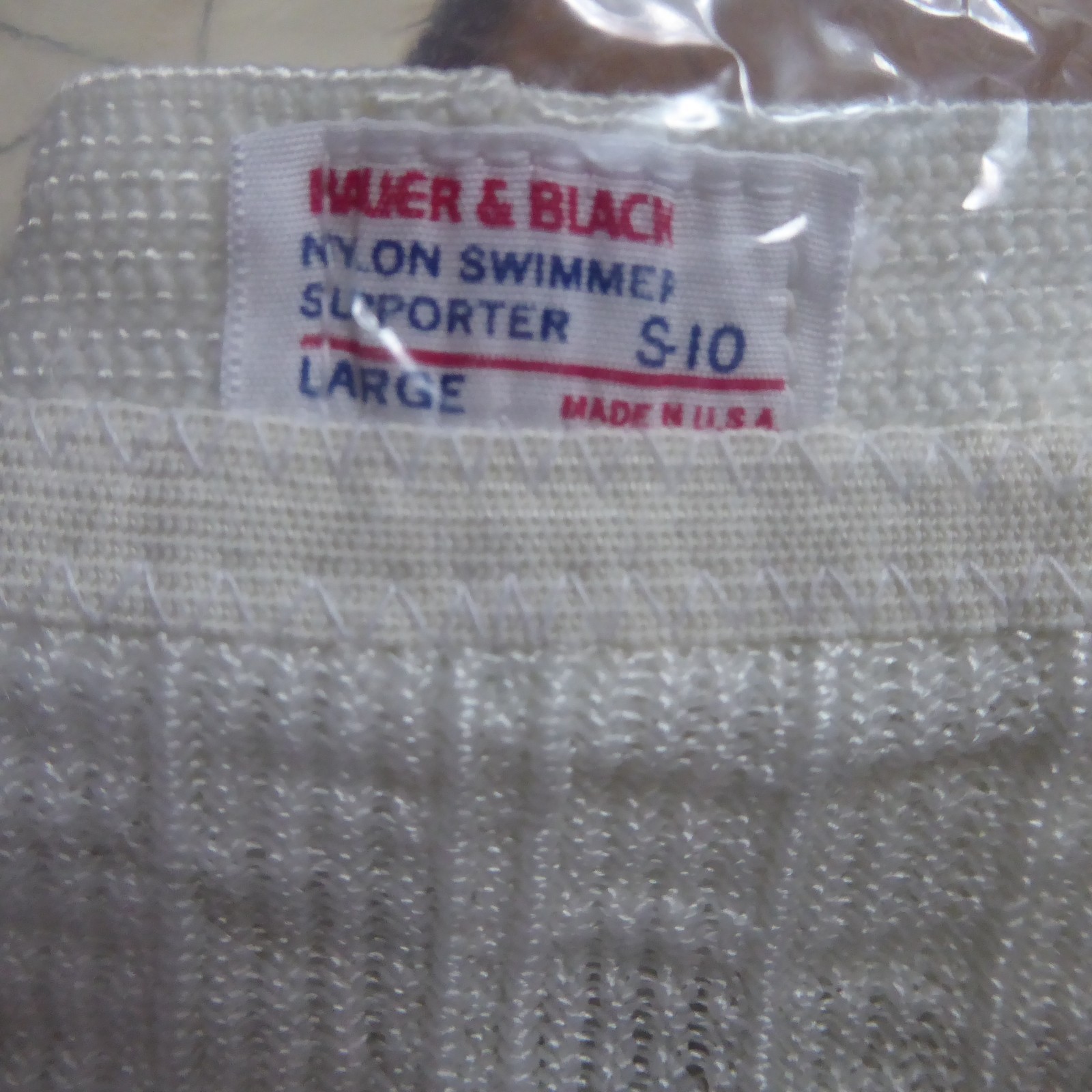 Vtg. Bauer & Black men’s swimmer athletic supporter, S-10, nylon, L, USA, NIB