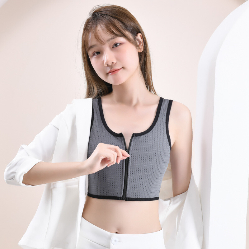 Trans Lesbian Tomboy Strengthen Flat Chest Binder Short Vest Breast Cover