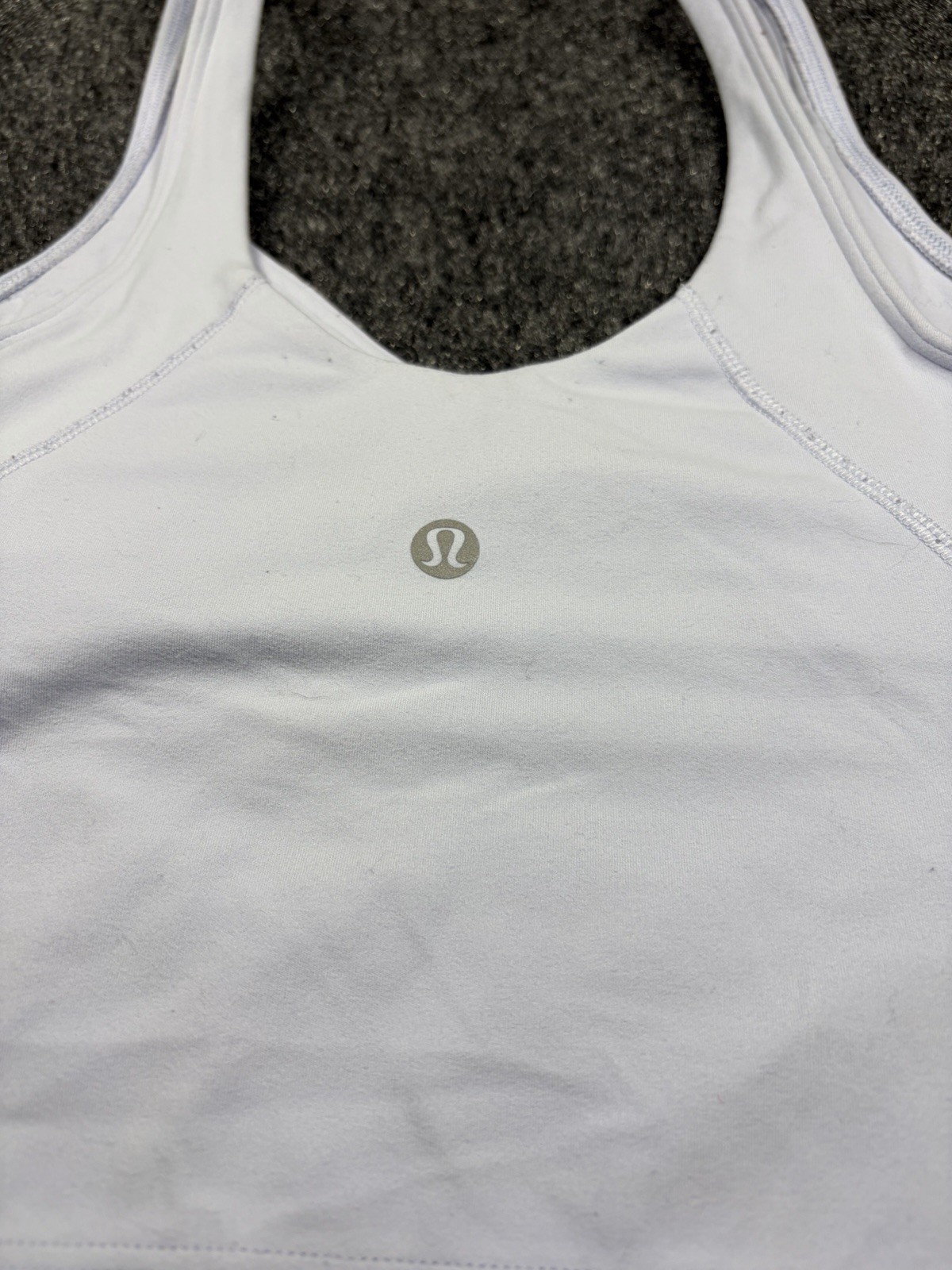 Lululemon Align Tank Top Built-in Bra (w/o Pads) Cropped Light Blue Sz 4