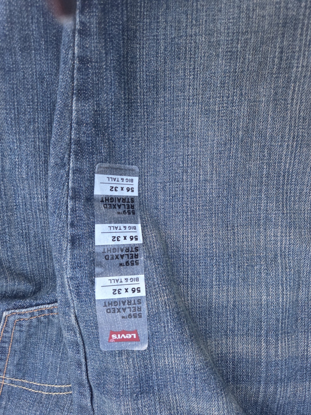 Levi’s Men’s Relaxed Fit Straight Leg Blue Denim Jeans Big & Tall NWT