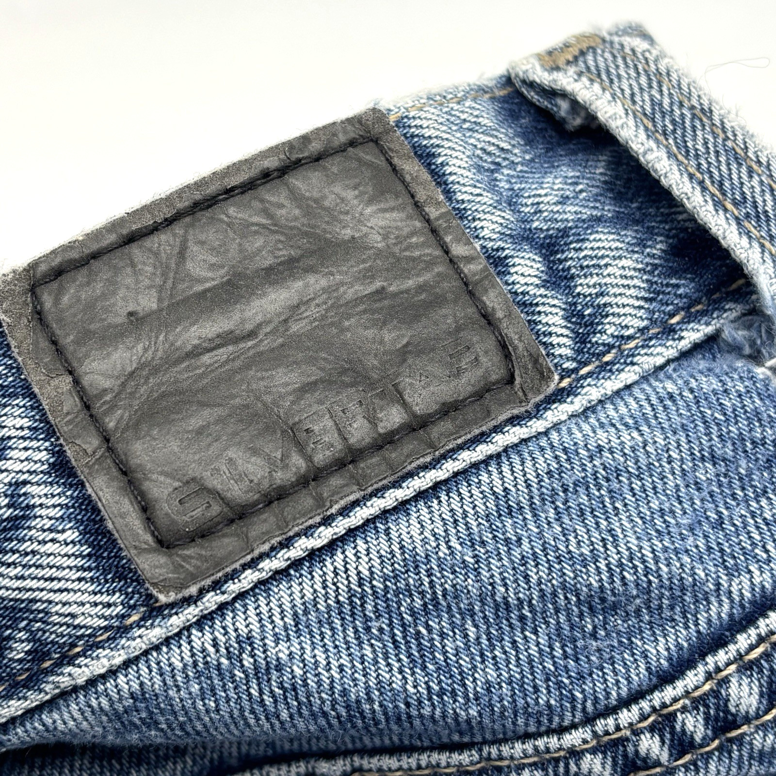 2001 Levi’s Silvertab Medium Wash Mid Rise Wide Leg Baggy Jeans 9S 31×30″ Mexico